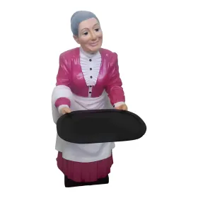 Figura dekoracyjna Kelnerka H: 90cm z żywicy - zdjęcie 2