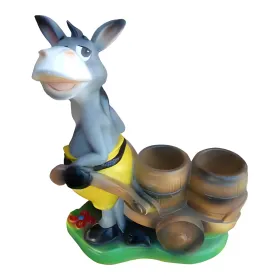 Figura dekoracyjna Osioł z donicami wym. 50×60cm z żywicy - zdjęcie 2