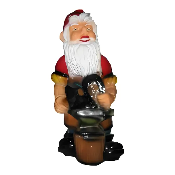 Figura dekoracyjna Krasnal z beczką H: 75cm z żywicy