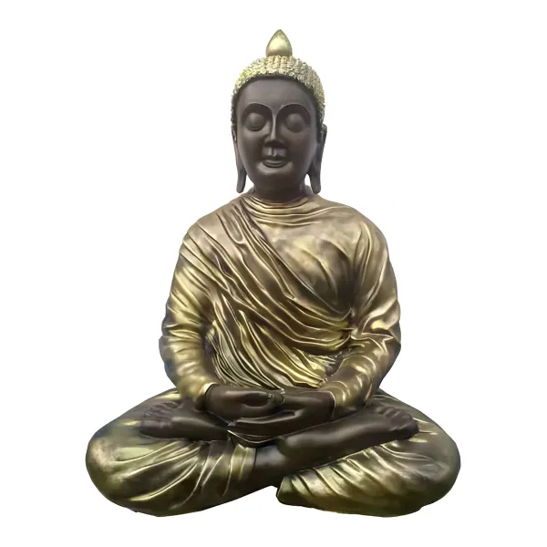 Figura dekoracyjna Budda siedzący H: 68cm z żywicy