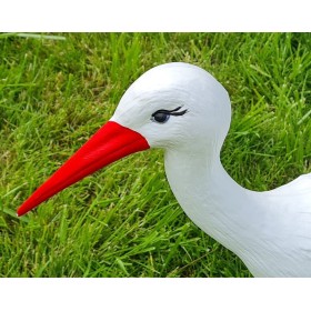 Figura ozdobna ogrodowa BOCIAN LECĄCY H: 75cm do ogrodu - zdjęcie 10