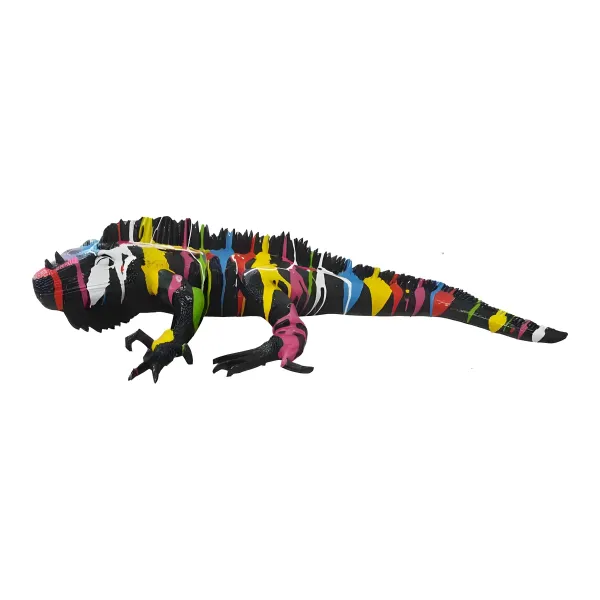 Figura dekoracyjna Iguana wym. 24×90cm z żywicy