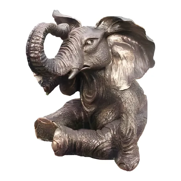 Figura dekoracyjna Słoń H: 46cm z żywicy
