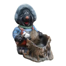 Figura dekoracyjna Kret z misą H: 44cm z żywicy - zdjęcie 2