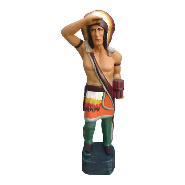 Figura dekoracyjna Indianin H: 190cm z żywicy