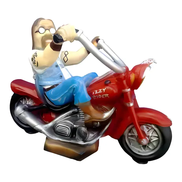 Figura dekoracyjna Motocyklista wym. 58×81cm z żywicy