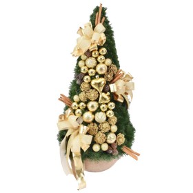 Stożek dekorowany 90 cm GOLD - zdjęcie 1