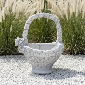 Figura ogrodowa Donica Kosz duży H: 80cm betonowa - zdjęcie 1