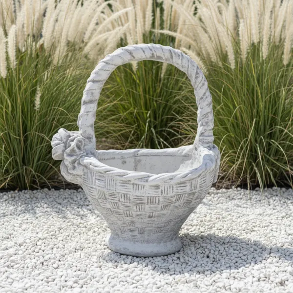 Figura ogrodowa Donica Kosz duży H: 80cm betonowa