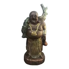 Figura dekoracyjna Śmiejący się Budda wym. 125×70cm z żywicy