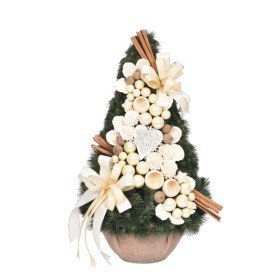 Stożek dekorowany 75 cm ECRU - zdjęcie 1