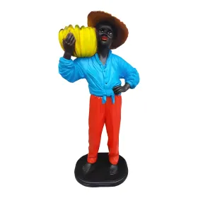 Figura dekoracyjna Murzyn z bananami H: 120cm z żywicy - zdjęcie 2