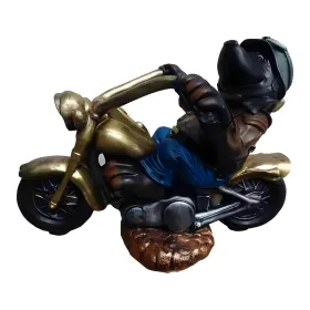 Figura dekoracyjna Motocyklista H: 84cm z żywicy - zdjęcie 2