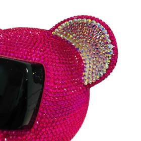 Figura dekoracyjna Miś różowy Glamoure 28.000 lśniących cyrkonii oklejany ok. 100h! - zdjęcie 15