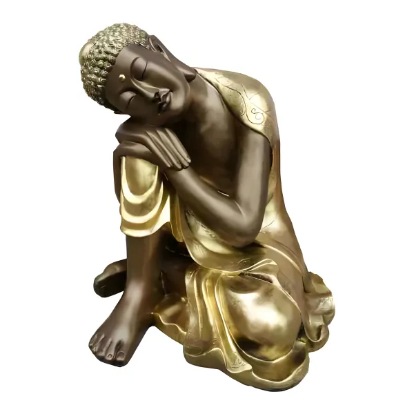 Figura dekoracyjna Budda odpoczywający H: 58cm z żywicy