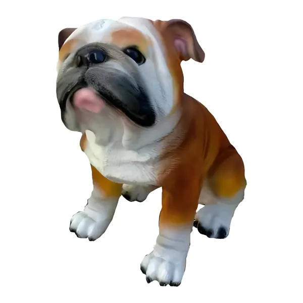 Figura dekoracyjna Pies buldog angielski H: 29cm z żywicy