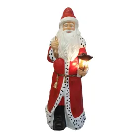 Figura dekoracyjna Św. Mikołaj z latarnią H: 190cm z żywicy - zdjęcie 2