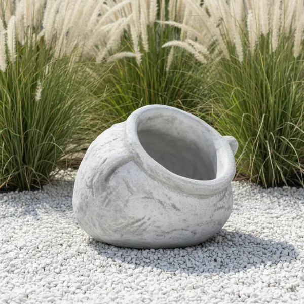 Figura ogrodowa Donica Dzban okrągły mały H: 22cm betonowa