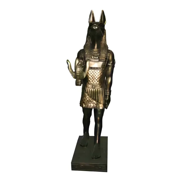 Figura dekoracyjna Anubis H: 100cm z żywicy
