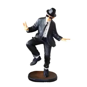 Figura dekoracyjna Tancerz Blues Brothers H: 90cm z żywicy - zdjęcie 2