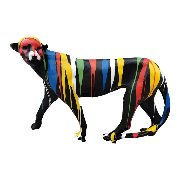Figura dekoracyjna Pantera wym. 85×135cm z żywicy