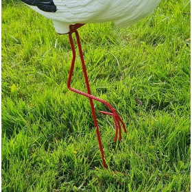 Figura ozdobna ogrodowa BOCIAN ŚREDNI H: 75 cm do ogrodu - zdjęcie 8