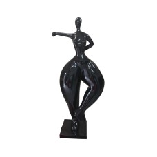 Figura Balerina Neo-Art Piano Black Nana czarna wysoki połysk żywica H: 120cm