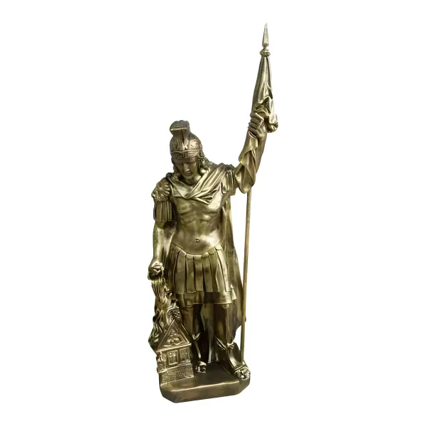 Figura dekoracyjna Święty Florian H: 110cm z żywicy