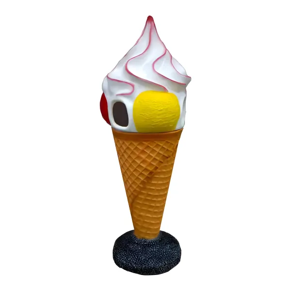 Figura dekoracyjna Lody w rożku H: 165cm z żywicy