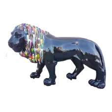 Figura dekoracyjna Lew wym. 140×190×61cm z żywicy