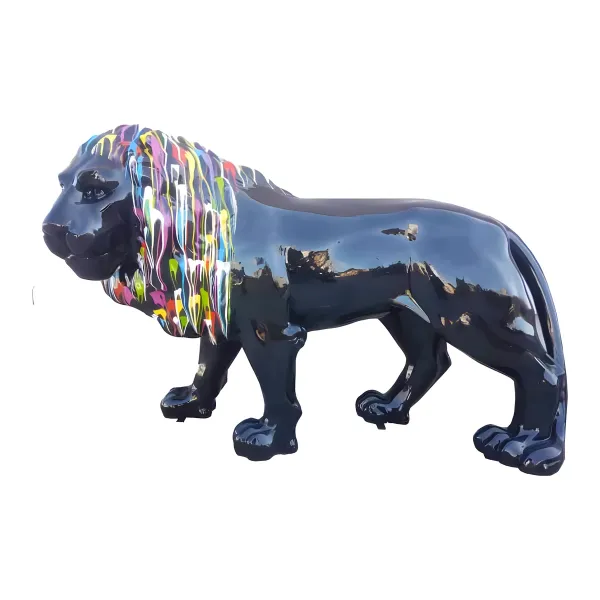 Figura dekoracyjna Lew wym. 140×190×61cm z żywicy