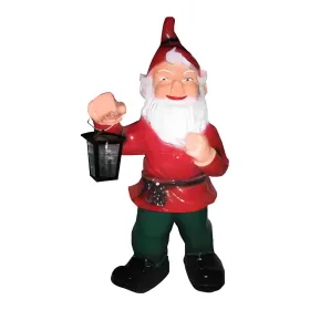 Figura dekoracyjna Krasnal z latarnią H: 100cm z żywicy - zdjęcie 2