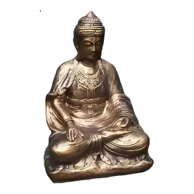 Figura dekoracyjna Budda siedzący H: 60cm z żywicy - zdjęcie 2