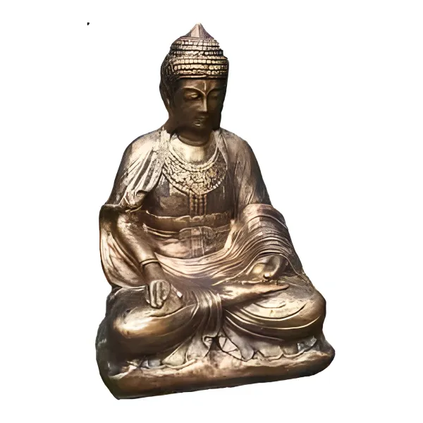 Figura dekoracyjna Budda siedzący H: 60cm z żywicy