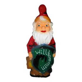 Figura dekoracyjna Krasnal z tabliczką Willkommen H: 92cm z żywicy - zdjęcie 2
