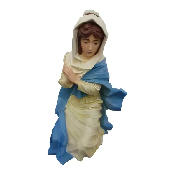 Figura dekoracyjna Matka Boska klęcząca H: 63cm z żywicy
