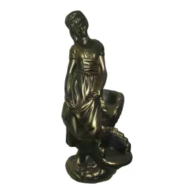 Figura dekoracyjna Kobieta z koszem H: 56cm z żywicy - zdjęcie 2