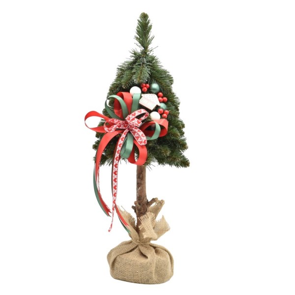 Choinka na kołeczku dekorowana 50 cm NATALE