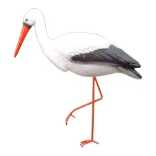 Figura dekoracyjna Bocian H: 90cm z żywicy