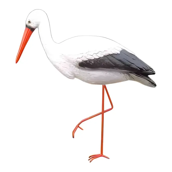 Figura dekoracyjna Bocian H: 90cm z żywicy