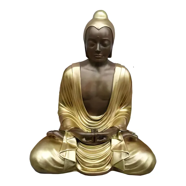 Figura dekoracyjna Budda siedzący H: 47cm z żywicy
