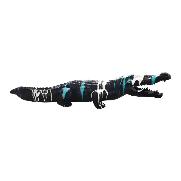 Figura dekoracyjna Krokodyl wym. 20×108cm z żywicy