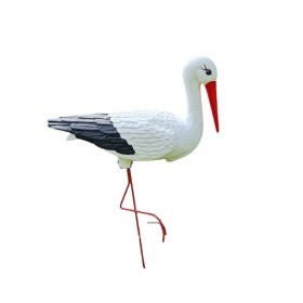Figura ozdobna ogrodowa BOCIAN ŚREDNI H: 75 cm do ogrodu - zdjęcie 11