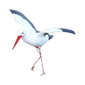 Figura ozdobna ogrodowa BOCIAN LECĄCY H: 75cm do ogrodu - zdjęcie 12
