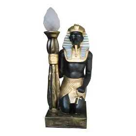 Figura dekoracyjna Lampa egipska faraon H: 55cm z żywicy - zdjęcie 2