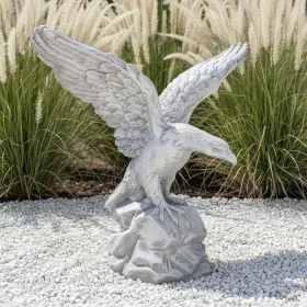 Figura ogrodowa Orzeł na kamieniu Wielki H; 105cm betonowa - zdjęcie 1