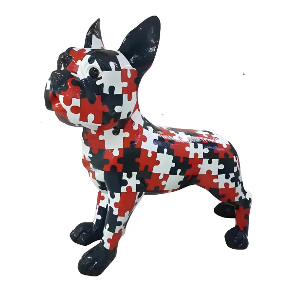 Figura dekoracyjna Pies bulldożek wym. 178×190cm z żywicy