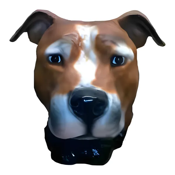 Figura dekoracyjna Pies głowa staffordshire bull terrier H: 35cm z żywicy