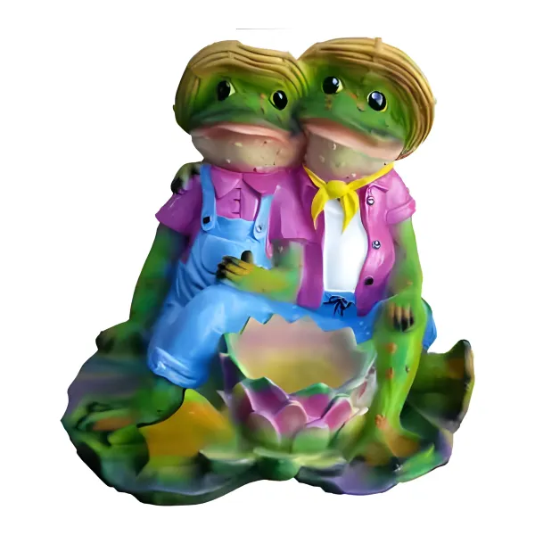 Figura dekoracyjna Żaby para H: 60cm z żywicy