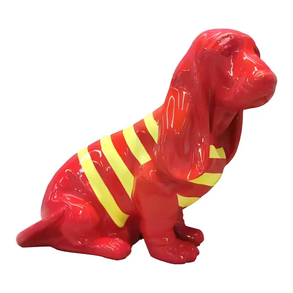 Figura dekoracyjna Pies H: 45cm z żywicy
